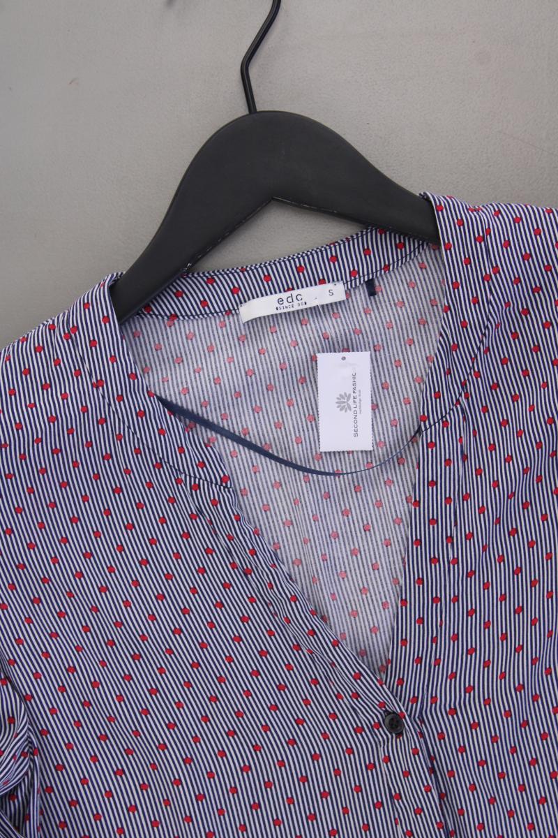 edc by Esprit Langarmbluse Gr. S gestreift blau aus Viskose