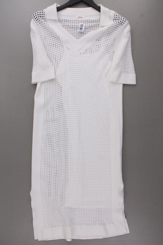 s.Oliver Kurzarmkleid Gr. 36 creme aus Polyester
