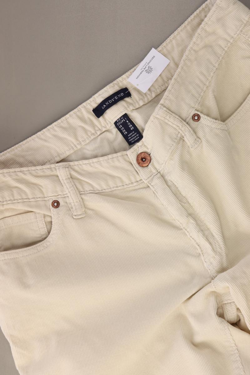 Lands' End Cordhose Gr. 38 creme aus Baumwolle