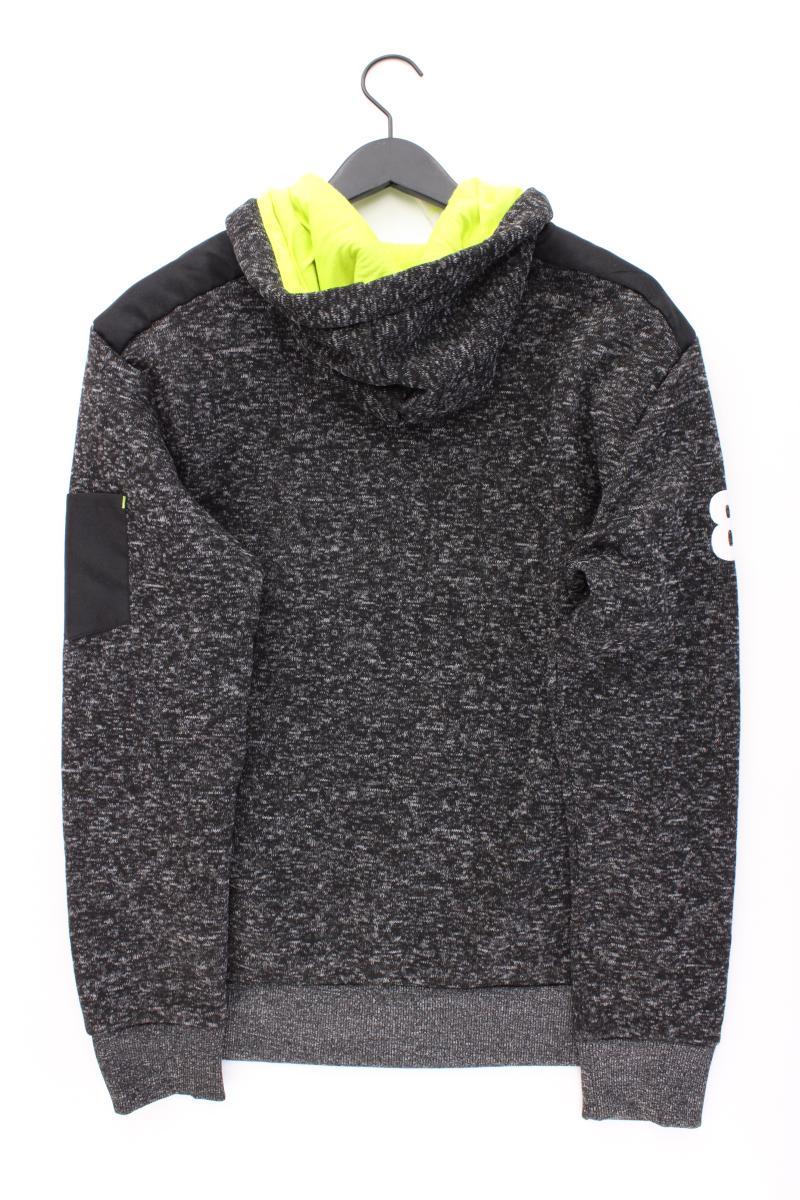 Uncle Sam Hoodie für Herren Gr. L neuwertig grau aus Polyester
