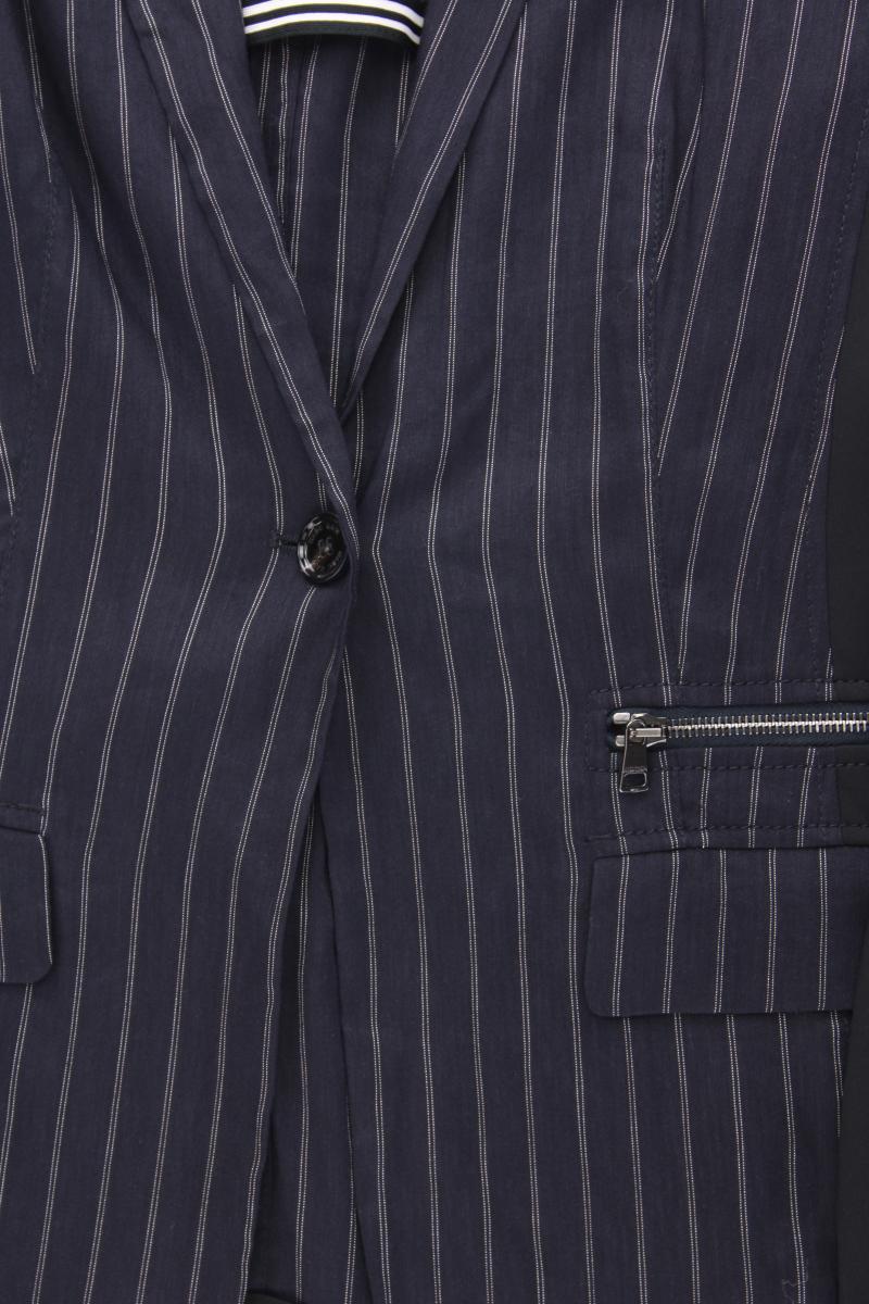 Marc Cain Leinenblazer Gr. 38 gestreift blau