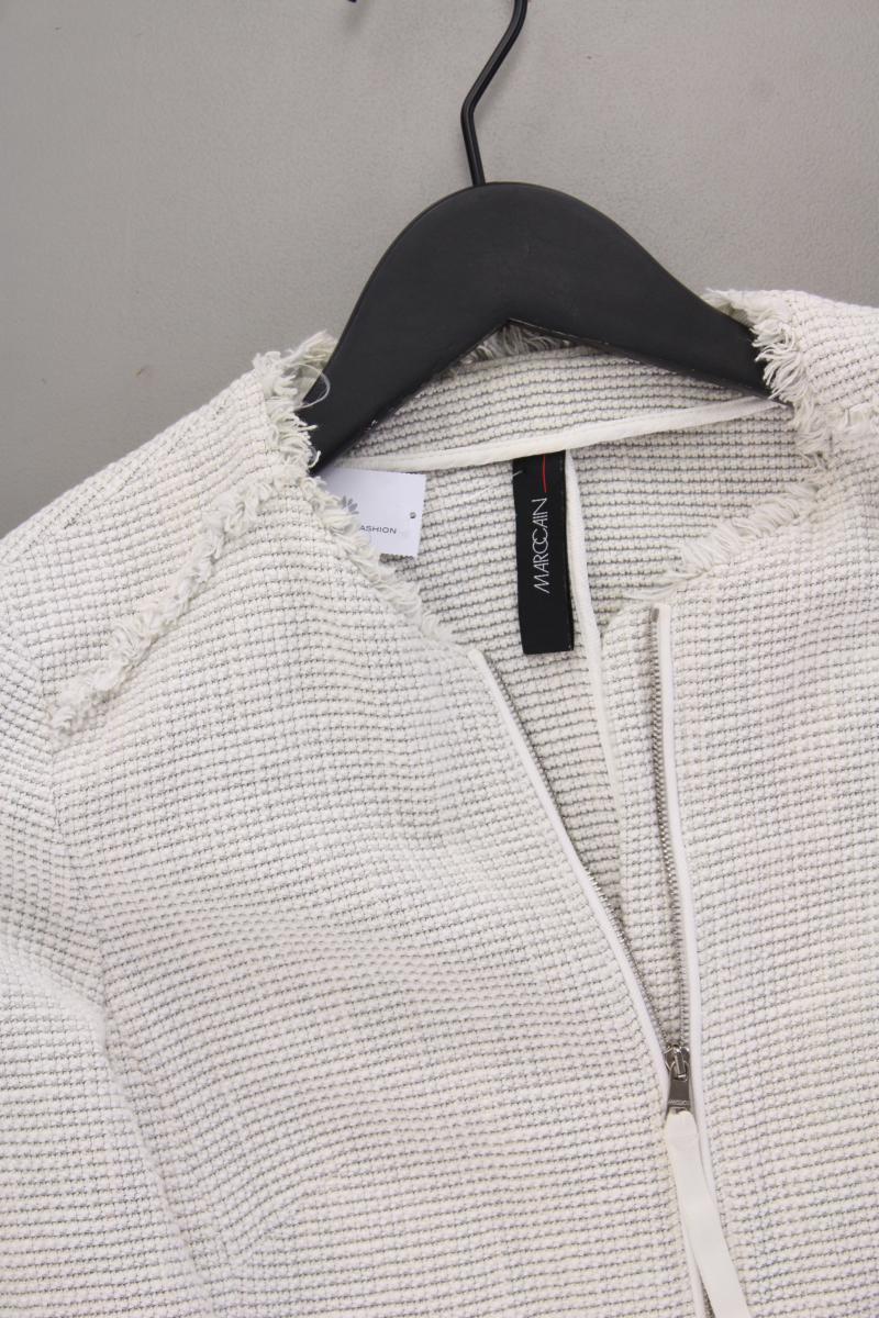 Marc Cain Bouclé Jacke Gr. 34 creme aus Baumwolle
