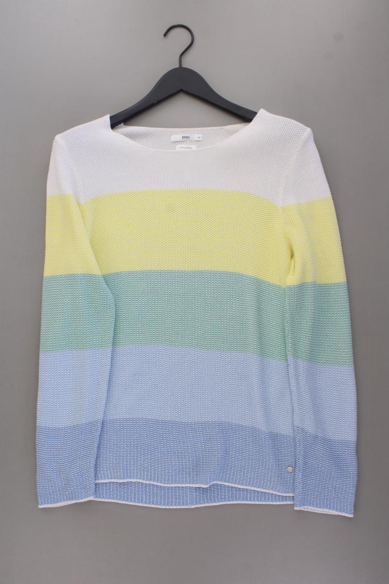 Brax Feinstrickpullover Gr. 42 neuwertig mehrfarbig aus Baumwolle