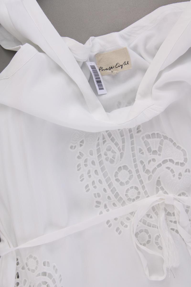 PhaseEight Maxikleid Gr. 44 neuwertig mit Gürtel Ärmellos weiß aus Viskose