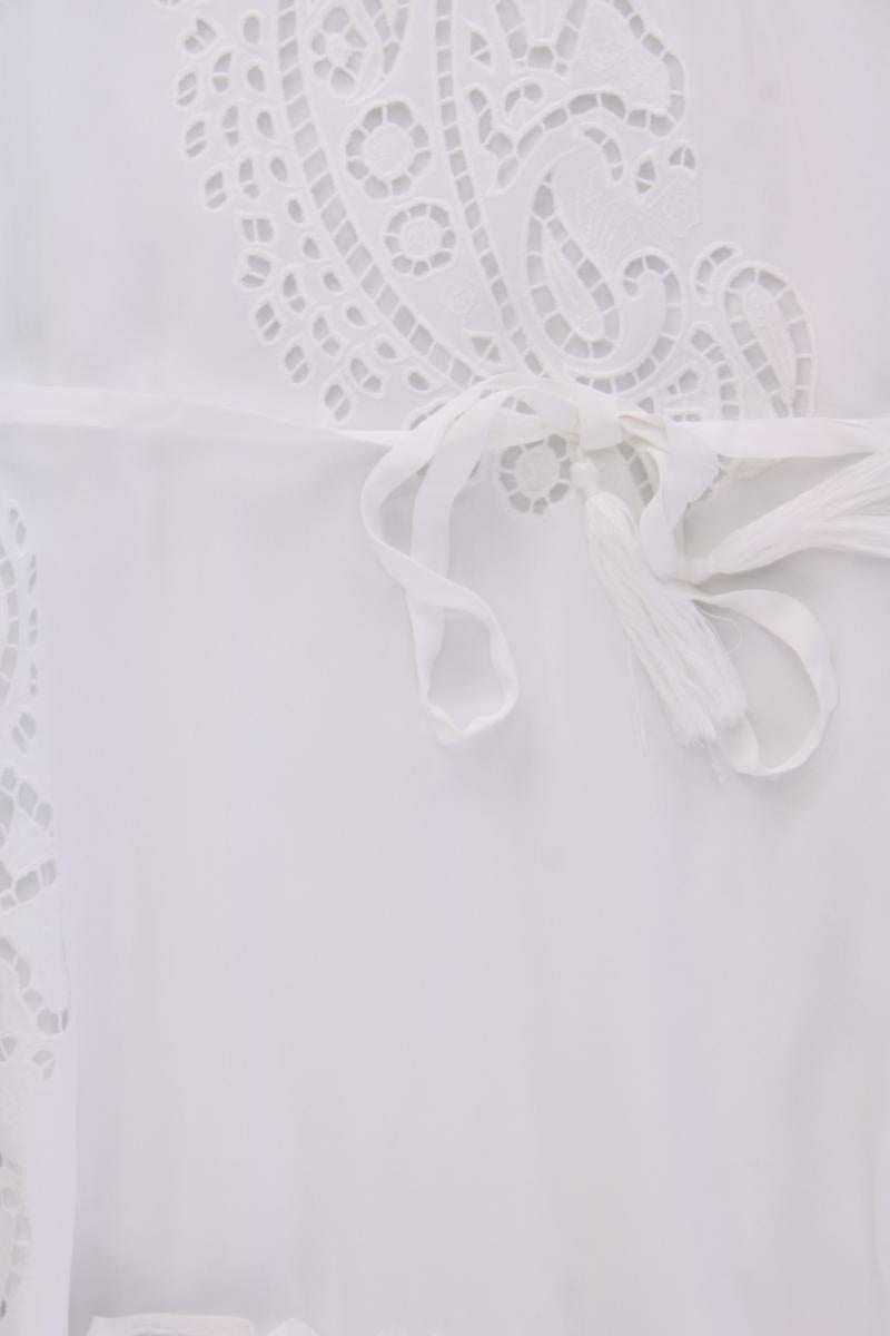 PhaseEight Maxikleid Gr. 44 neuwertig mit Gürtel Ärmellos weiß aus Viskose