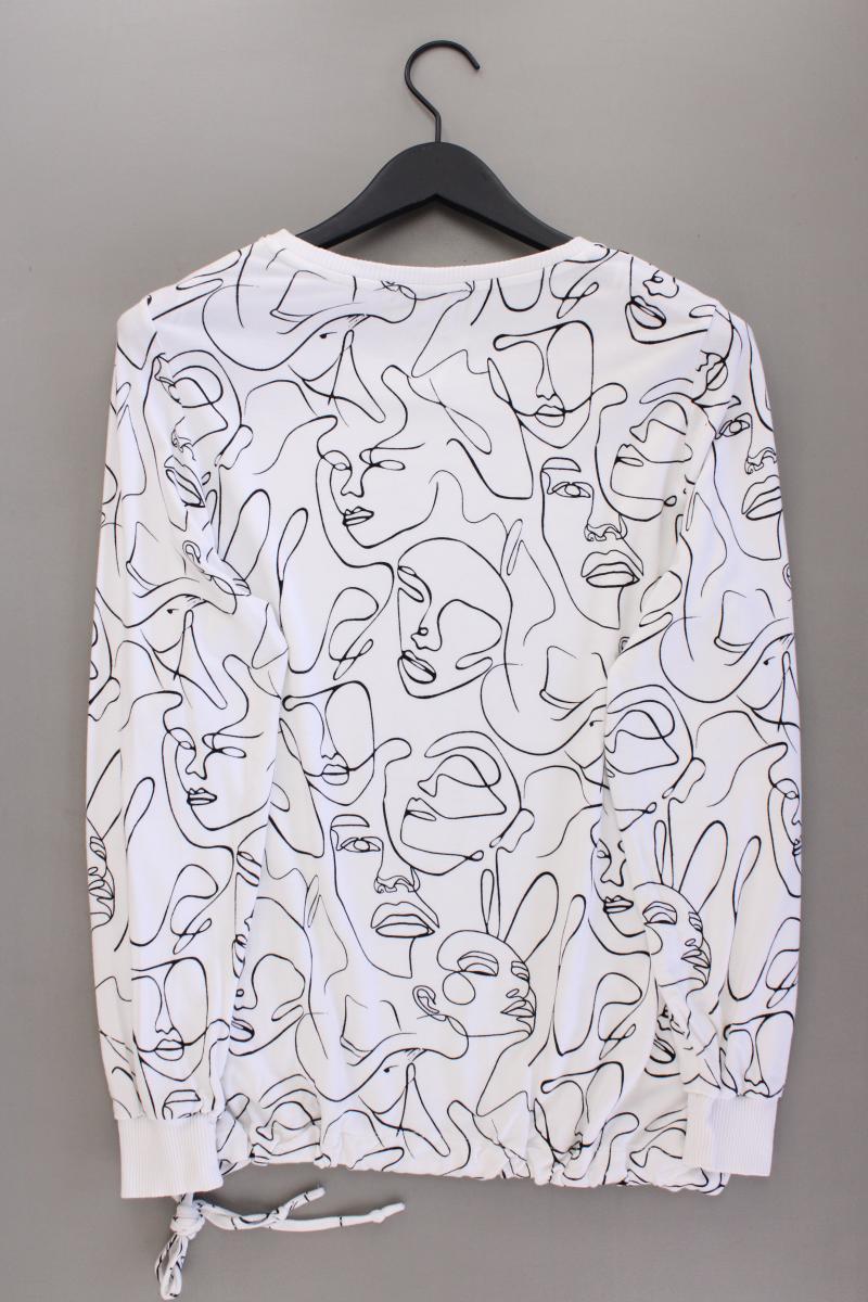 Liberty Printshirt Gr. L neuwertig Langarm weiß aus Viskose
