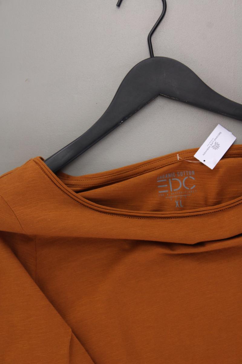 edc by Esprit Longsleeve-Shirt Gr. XL Langarm braun