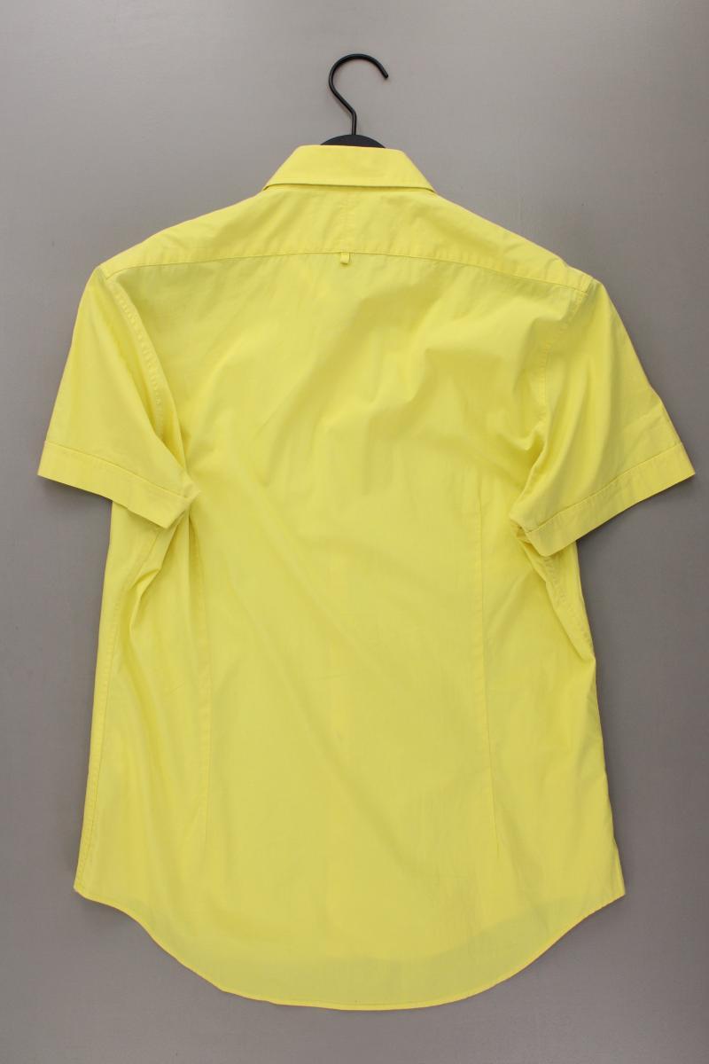 WE Fashion Kurzarmhemd für Herren Gr. L gelb aus Baumwolle