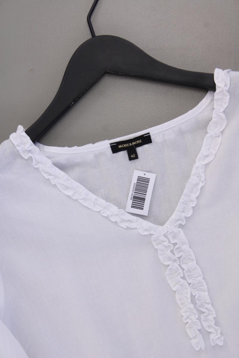 Second Hand Outfit Größe L mit More&More Rüschenbluse in Gr. 42 und Armband