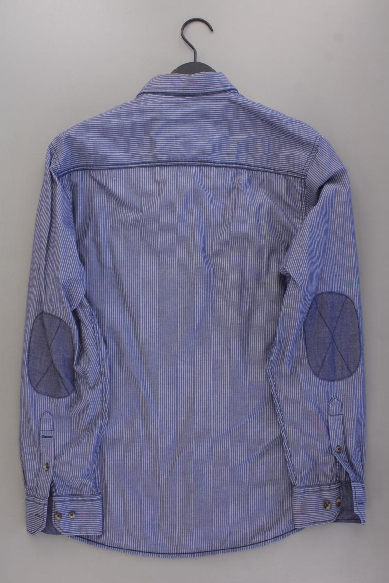 Engbers Langarmhemd für Herren Gr. Hemdgröße 39/40 gestreift blau aus Baumwolle