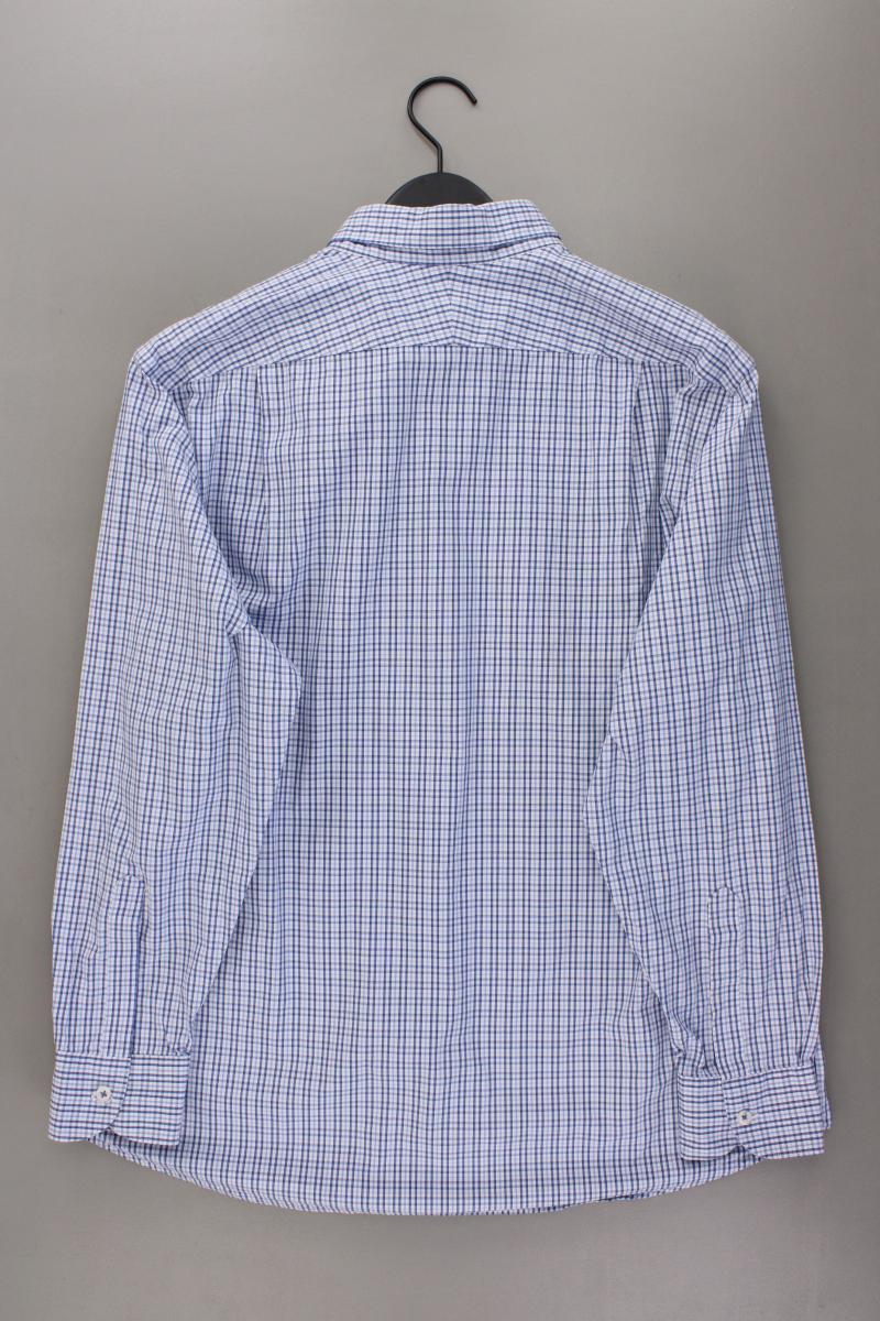 CHARLES TYRWHITT Karohemd für Herren Gr. Hemdgröße 44 kariert Langarm blau