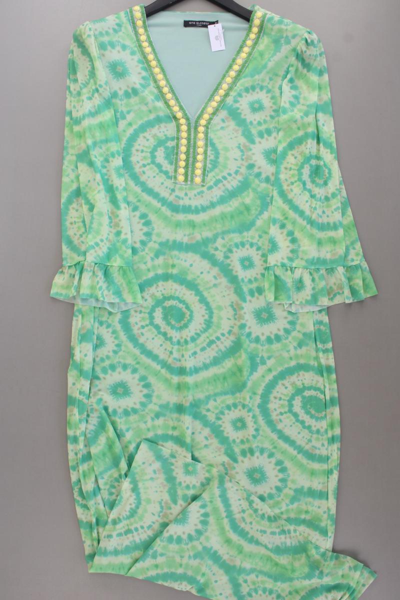 Ana Alcazar Langarmkleid Gr. 36 mit Batikmuster neuwertig grün aus Polyester