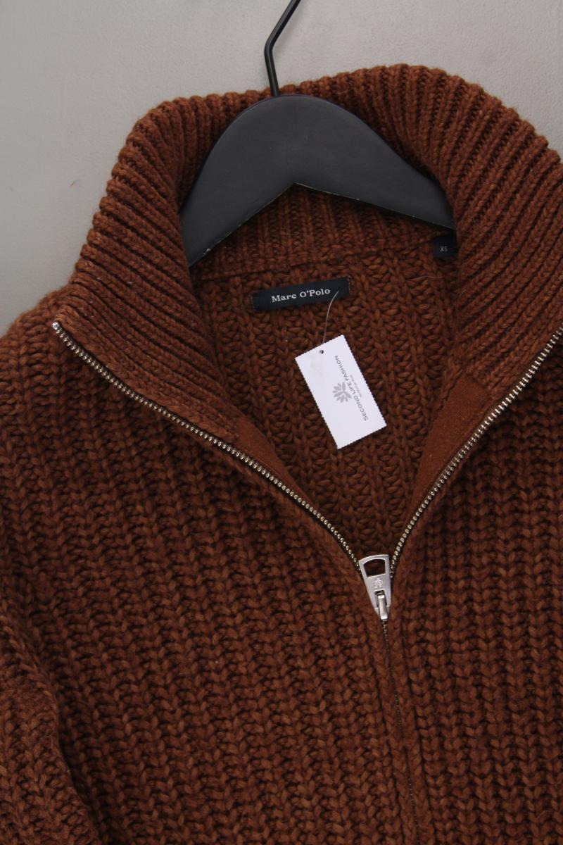 Marc O'Polo Strickjacke Gr. XS Langarm braun
