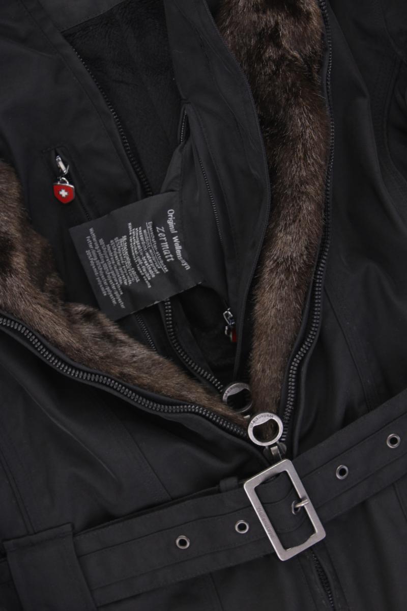 Wellensteyn Winterjacke Modell Zermatt Gr. XL mit Gürtel schwarz aus Polyamid