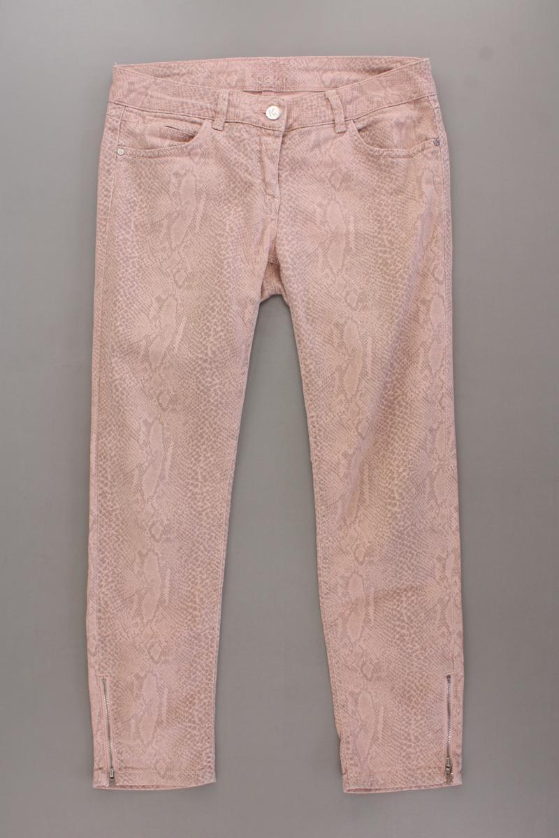 Kookai 7/8 Hose Gr. 36 mit Tierdruck rosa aus Baumwolle