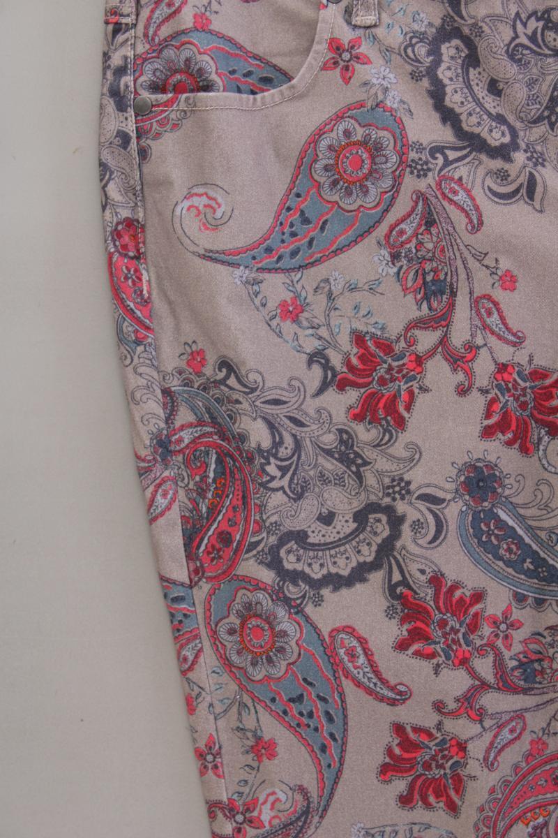 Heine Hose Gr. Kurzgröße 20 mit Paisleymuster neuwertig mehrfarbig aus Baumwolle