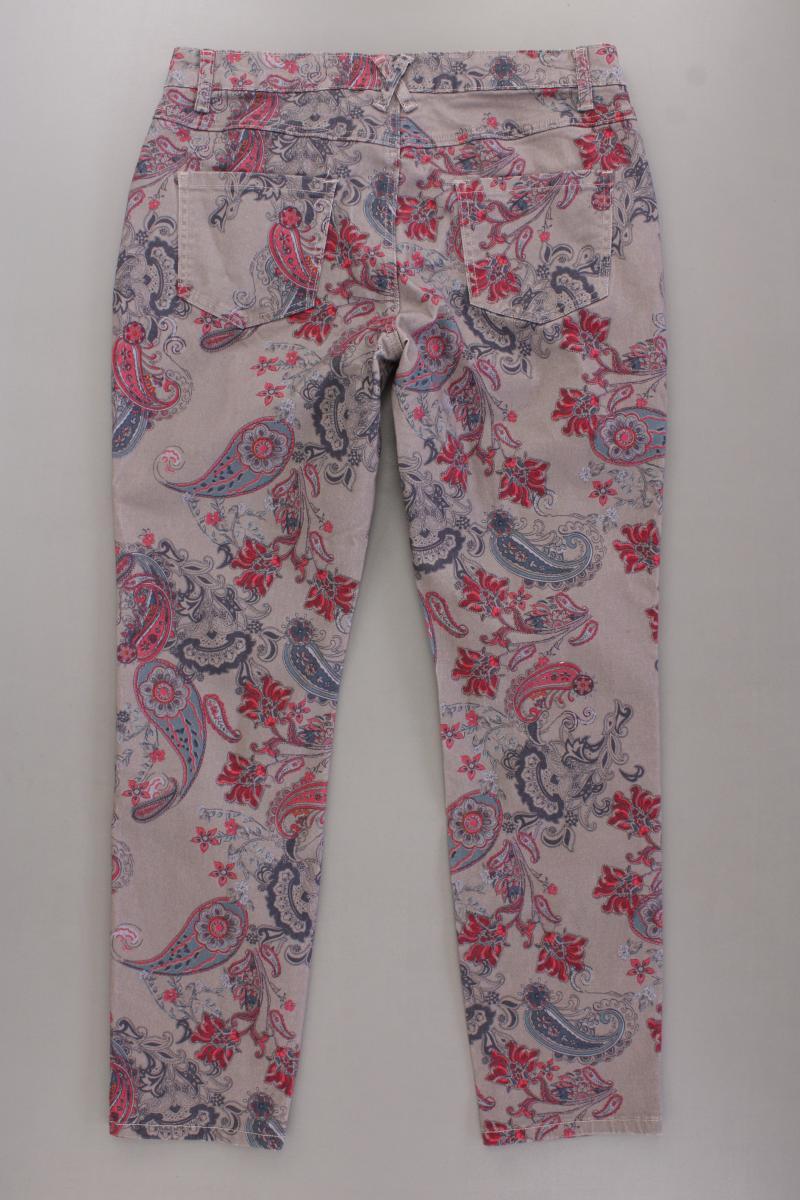 Heine Hose Gr. Kurzgröße 20 mit Paisleymuster neuwertig mehrfarbig aus Baumwolle