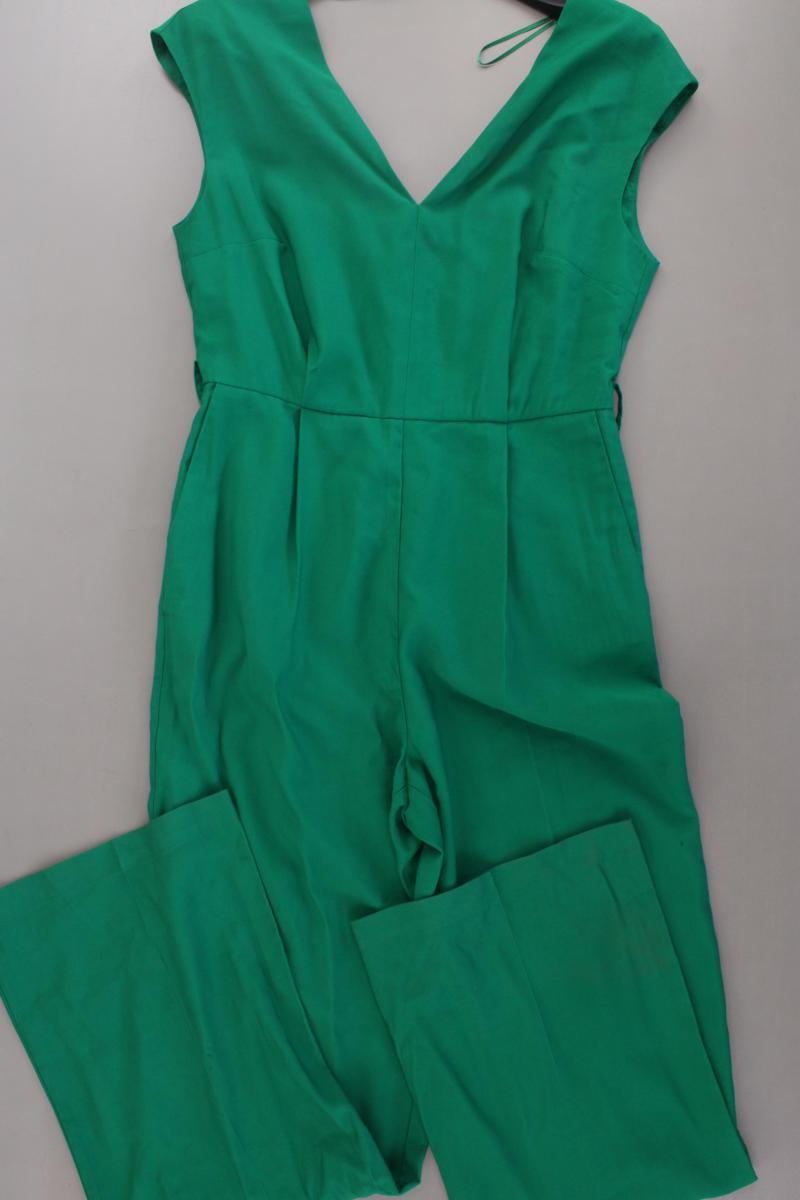 Mango Langer Jumpsuit Gr. M grün aus Viskose