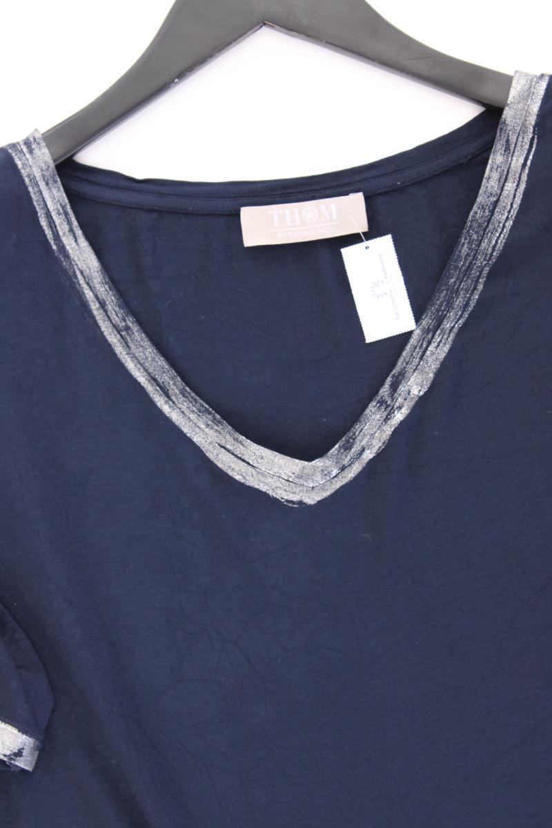 Thom by Thomas Rath T-Shirt Gr. 46 Kurzarm blau aus Viskose