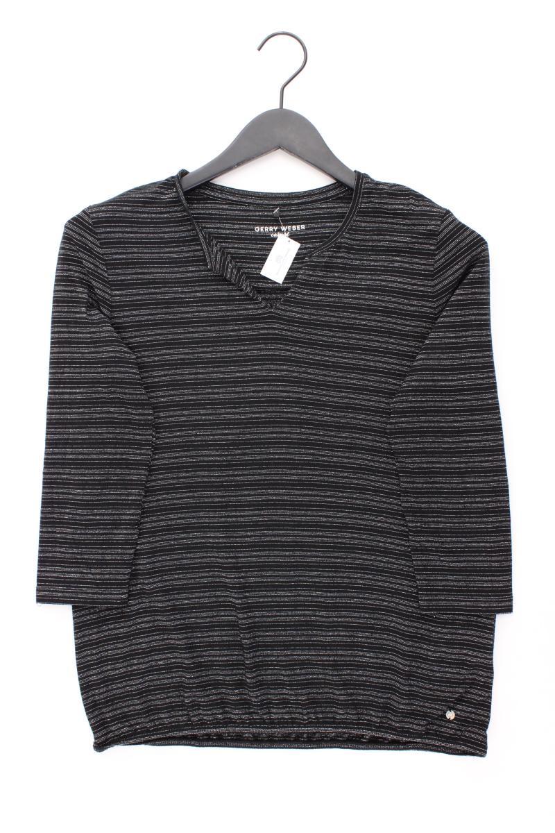 Gerry Weber Ringelshirt Gr. 40 gestreift 3/4 Ärmel schwarz