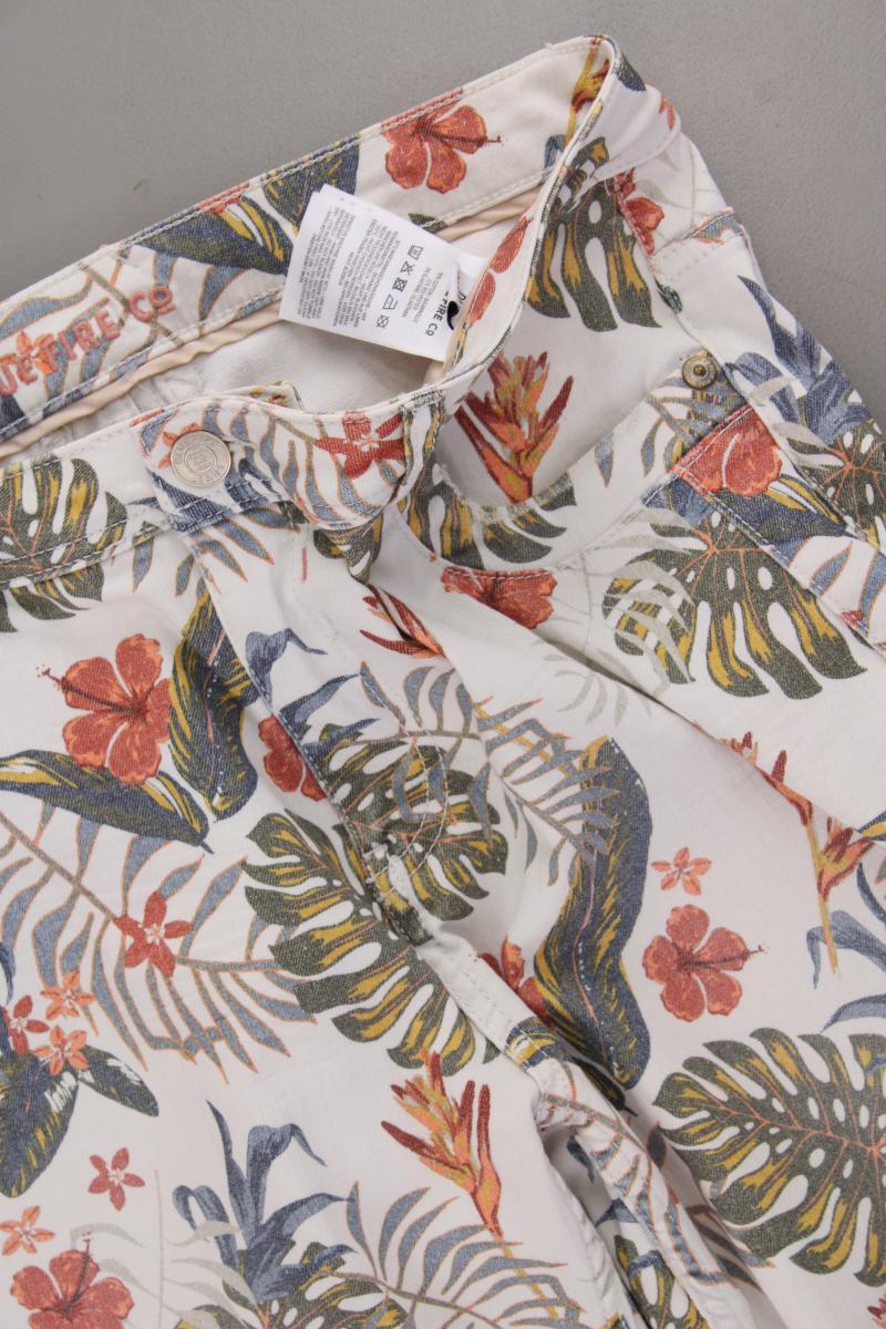Bluefire Hose Gr. W31/L32 mit Blumenmuster mehrfarbig aus Baumwolle