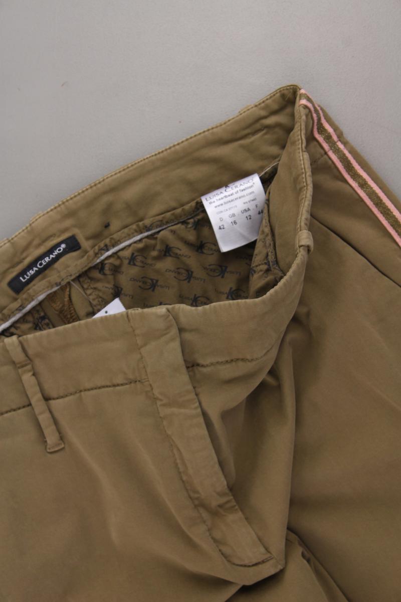 Luisa Cerano Chinohose Gr. 42 braun aus Baumwolle