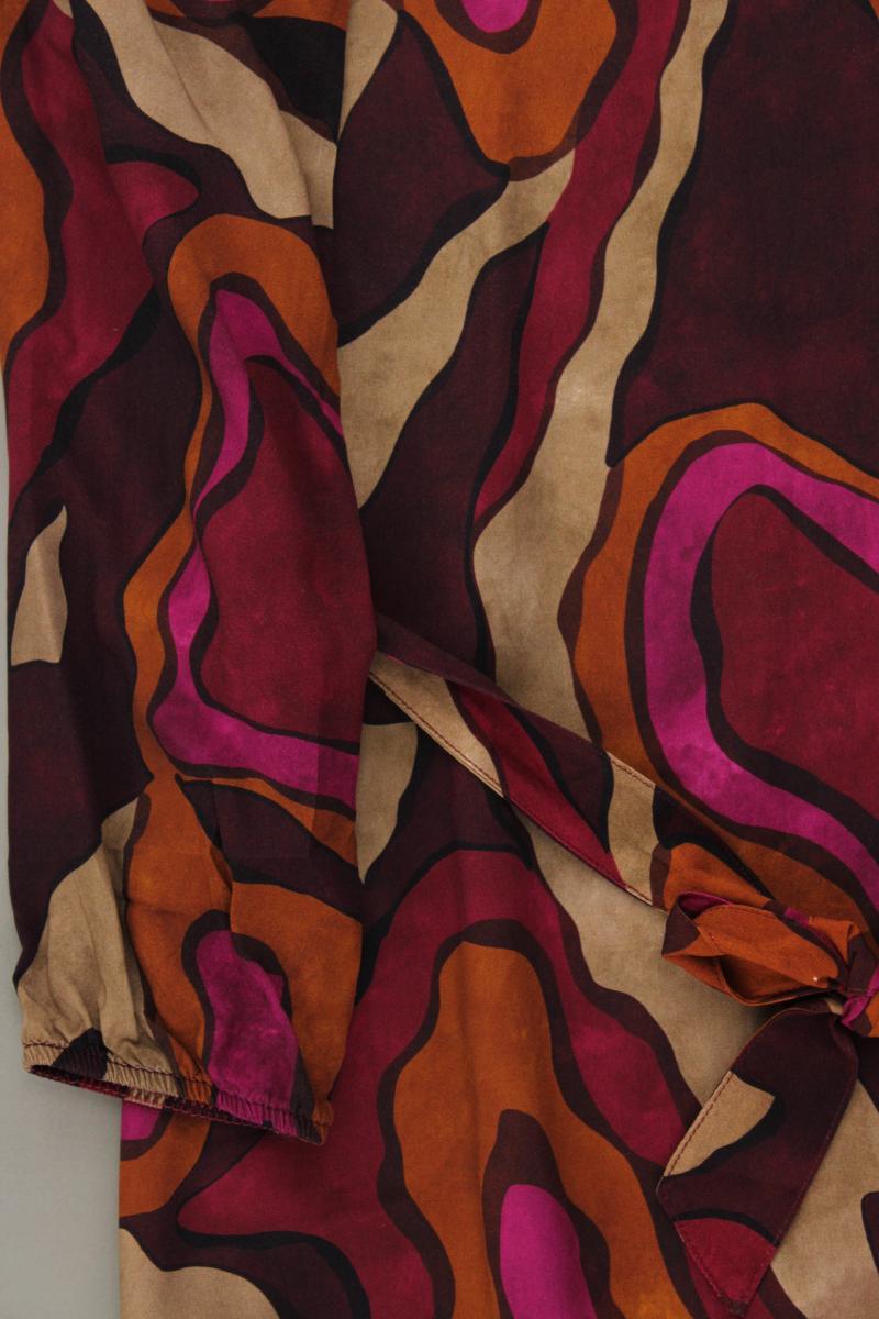 Cartoon Langarmkleid Gr. 40 geometrisches Muster mit Gürtel mehrfarbig