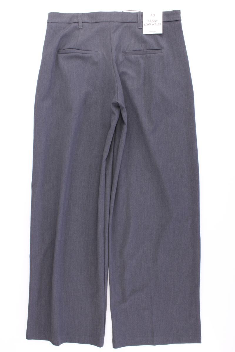 Bershka Stoffhose Gr. 40 neu mit Etikett grau aus Polyester