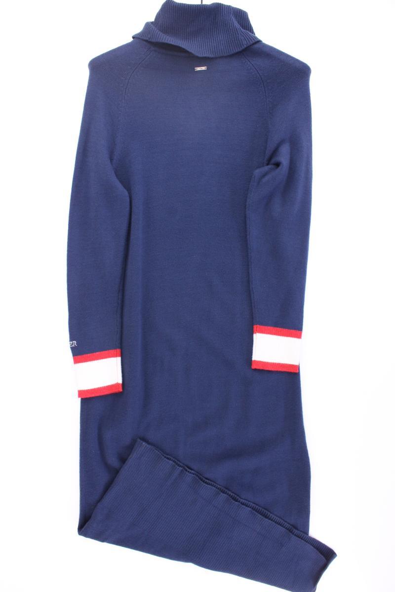 Daniel Hechter Strickkleid Gr. 38 Langarm blau aus Viskose