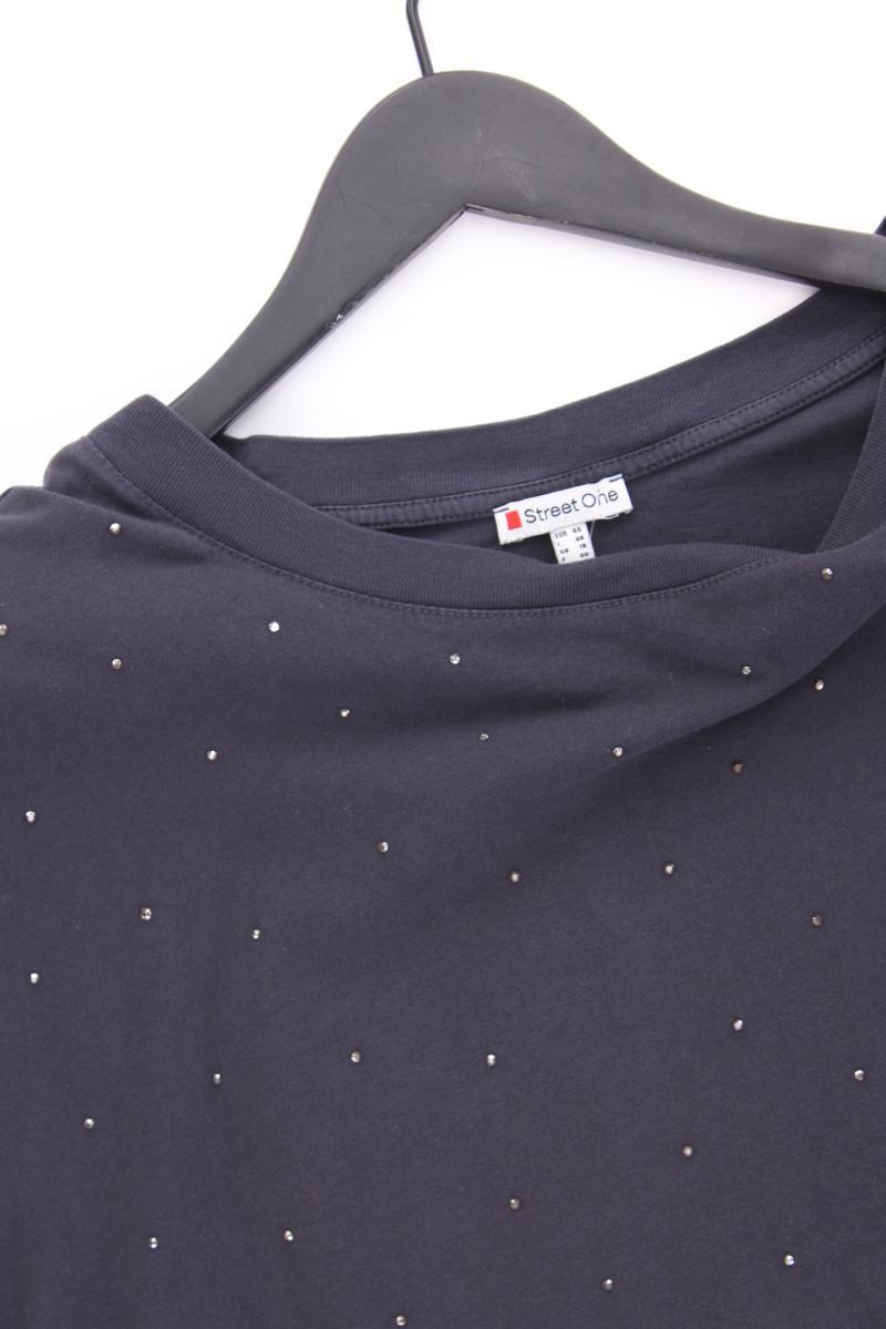 Street One T-Shirt Gr. 44 Kurzarm grau aus Baumwolle