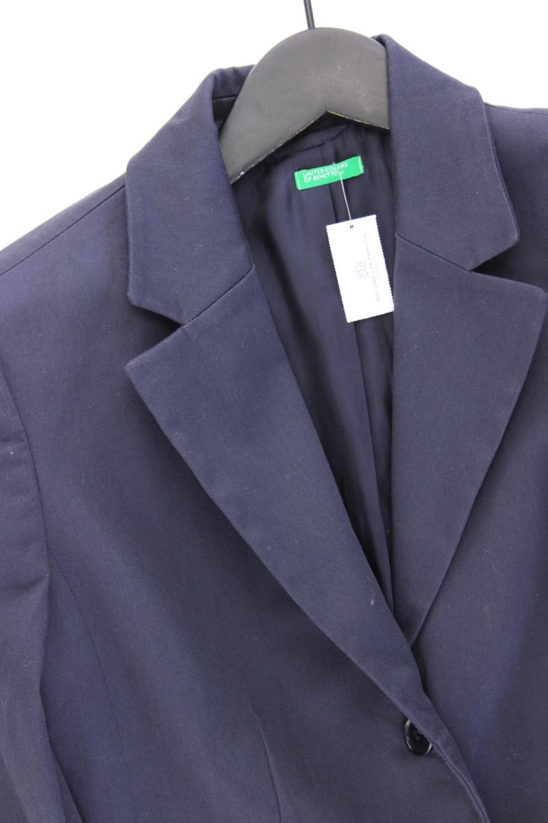 United Colors of Benetton Regular Blazer Gr. IT 44 (M) blau aus Baumwolle