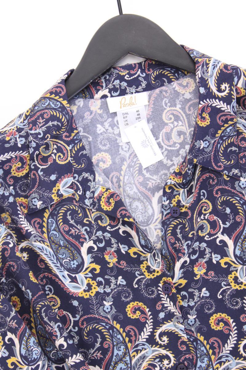 Paola Langarmbluse Gr. 46 mit Paisleymuster mehrfarbig aus Baumwolle