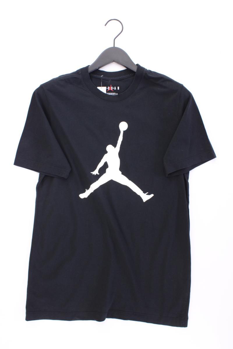 Nike Jordan Shirt für Herren Gr. M Kurzarm schwarz aus Baumwolle