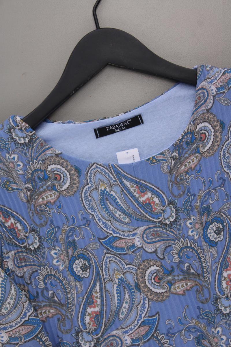 Zabaione Chiffonbluse Gr. M mit Paisleymuster neuwertig Langarm blau