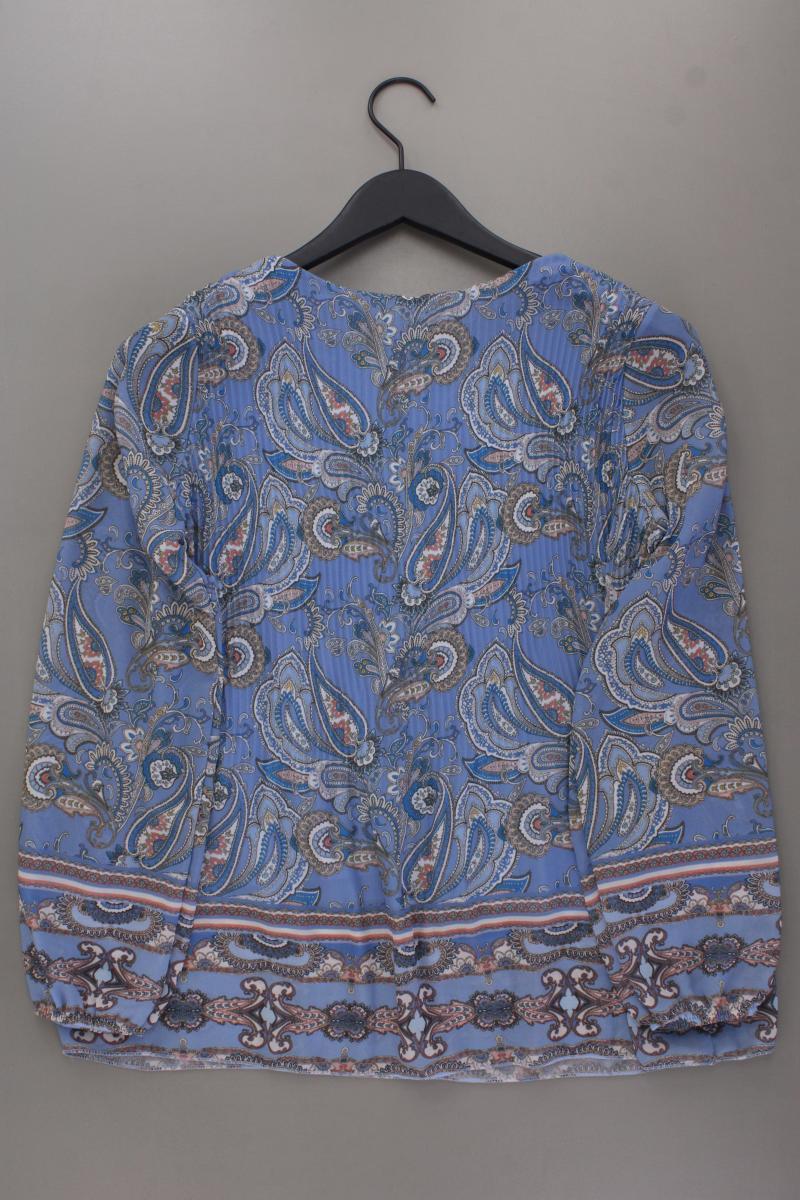 Zabaione Chiffonbluse Gr. M mit Paisleymuster neuwertig Langarm blau