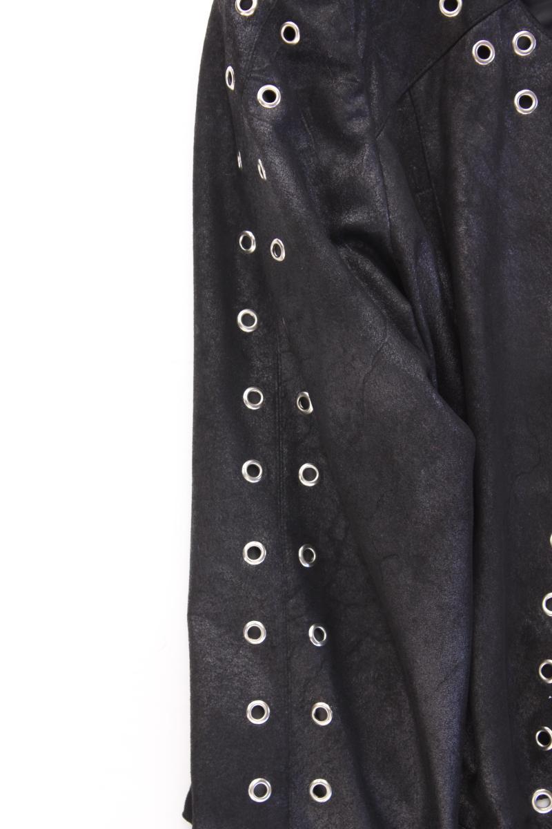 Pfeffinger Übergangsjacke Gr. 36 neuwertig mit Nieten schwarz aus Polyester
