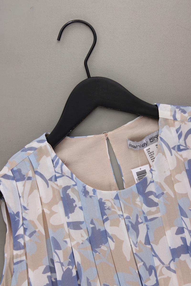 Ashley Brooke Ärmellose Bluse Gr. 38 neuwertig blau aus Polyester
