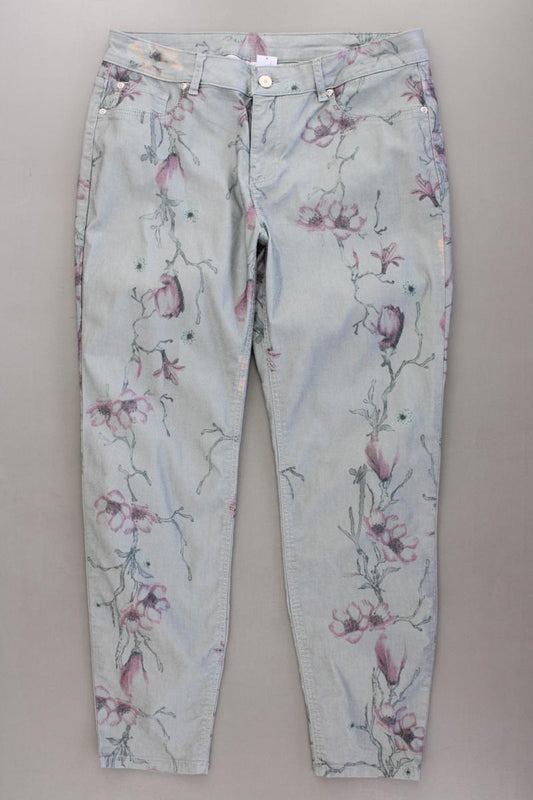 Lascana Hose Gr. 42 mit Blumenmuster mehrfarbig aus Baumwolle
