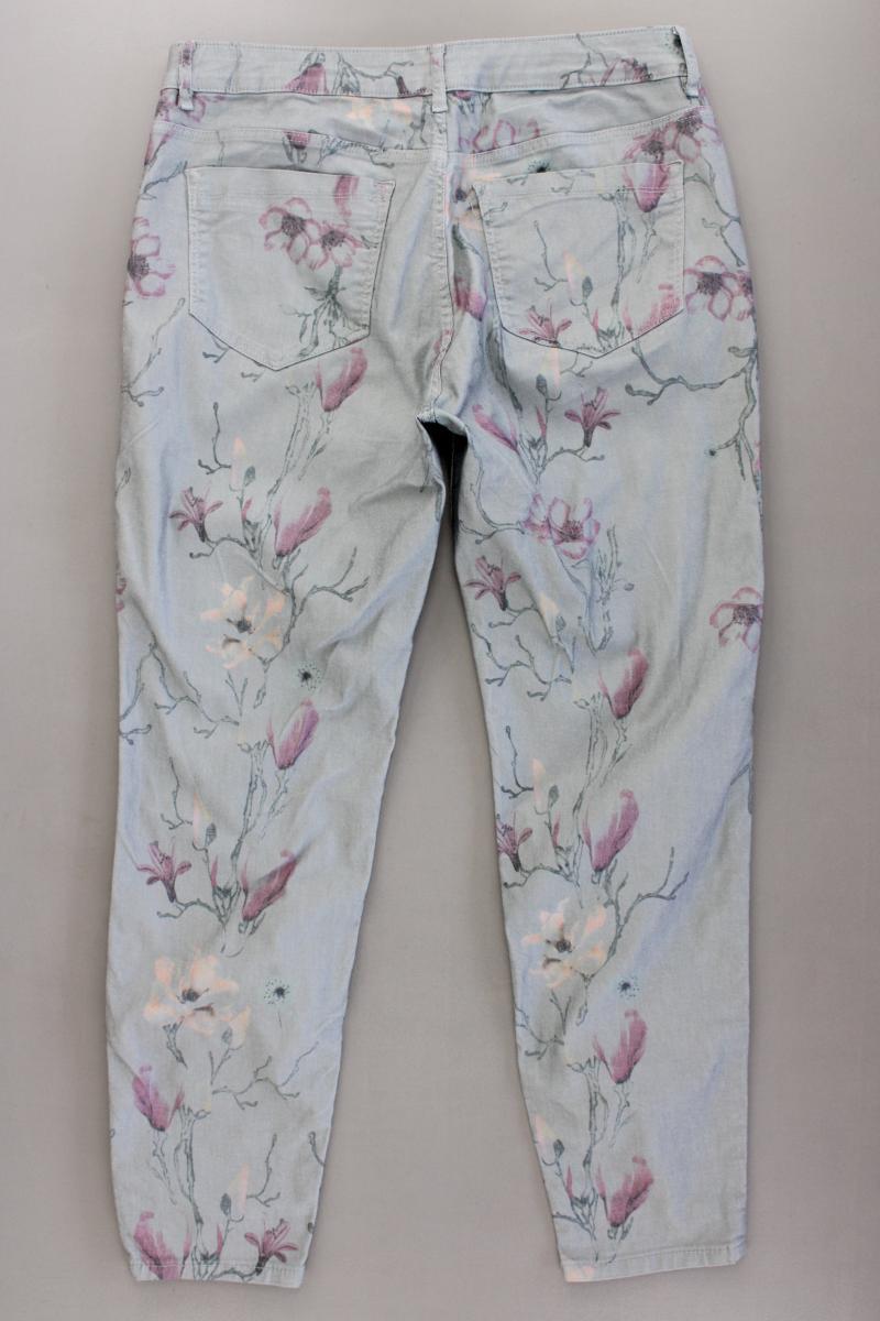 Lascana Hose Gr. 42 mit Blumenmuster mehrfarbig aus Baumwolle
