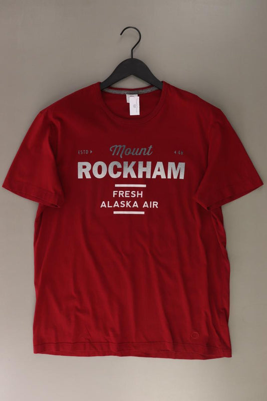 s.Oliver Printshirt für Herren Gr. XL Kurzarm rot