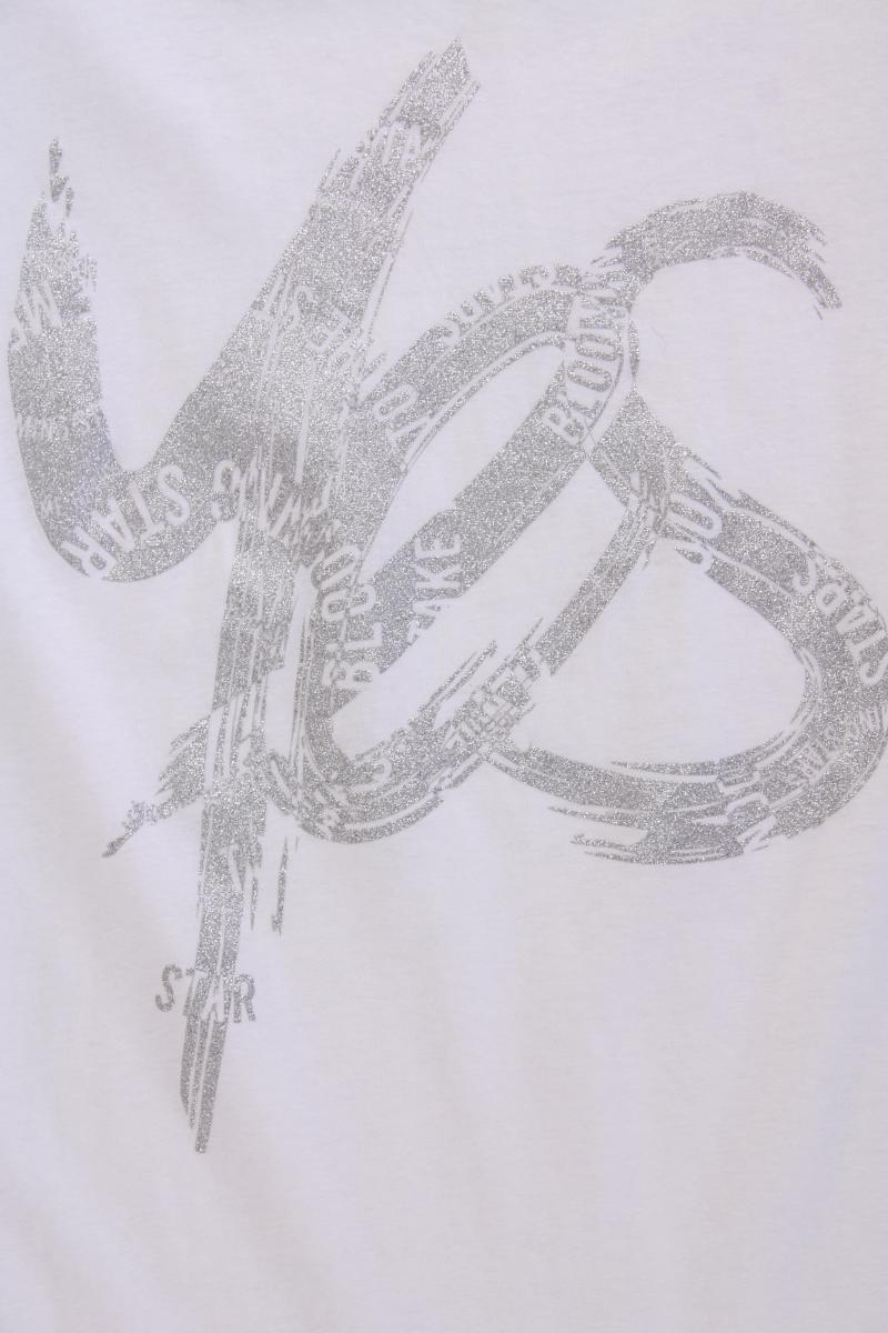 Street One Printshirt Gr. 46 Kurzarm weiß aus Baumwolle