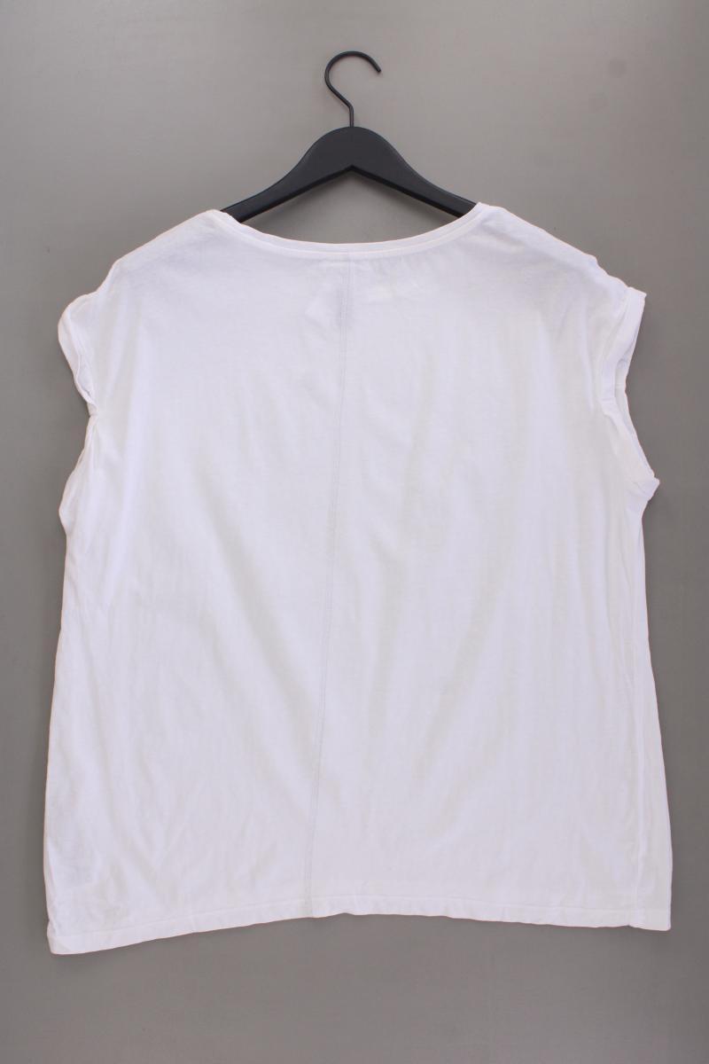 Street One Printshirt Gr. 46 Kurzarm weiß aus Baumwolle