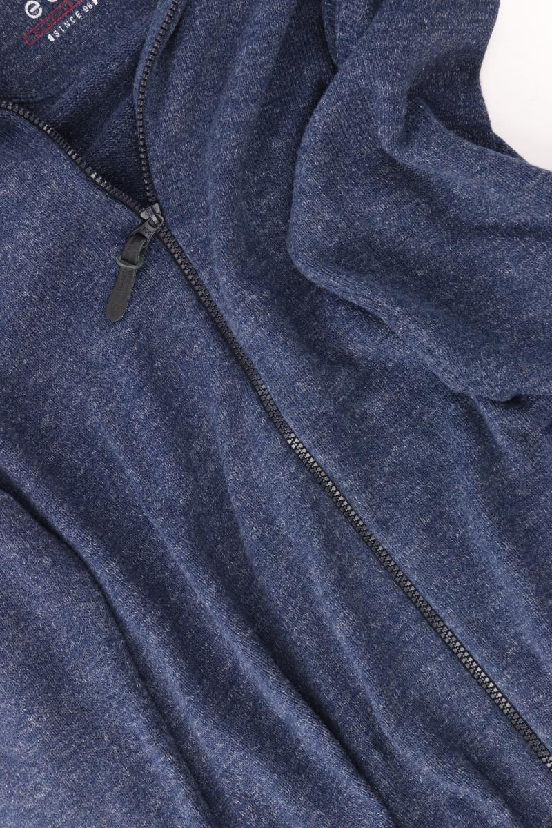 edc by Esprit Strickjacke für Herren Gr. L Langarm blau aus Baumwolle