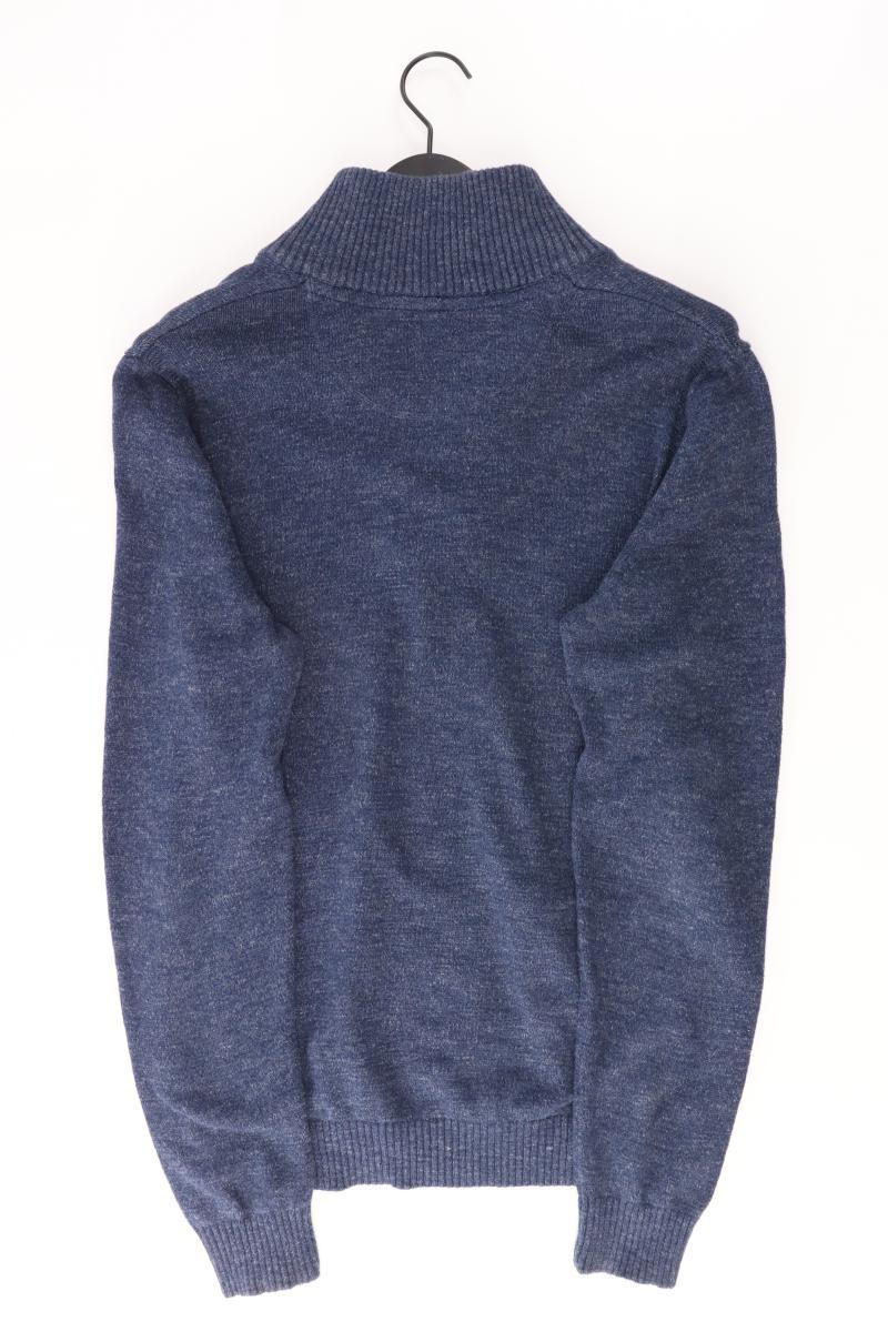 edc by Esprit Strickjacke für Herren Gr. L Langarm blau aus Baumwolle