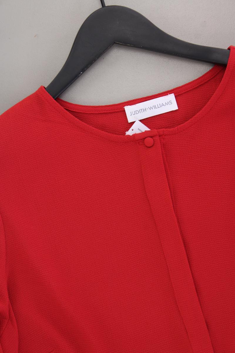 Judith Williams Classic Bluse Gr. 46 neuwertig Trompetenärmel rot aus Polyester