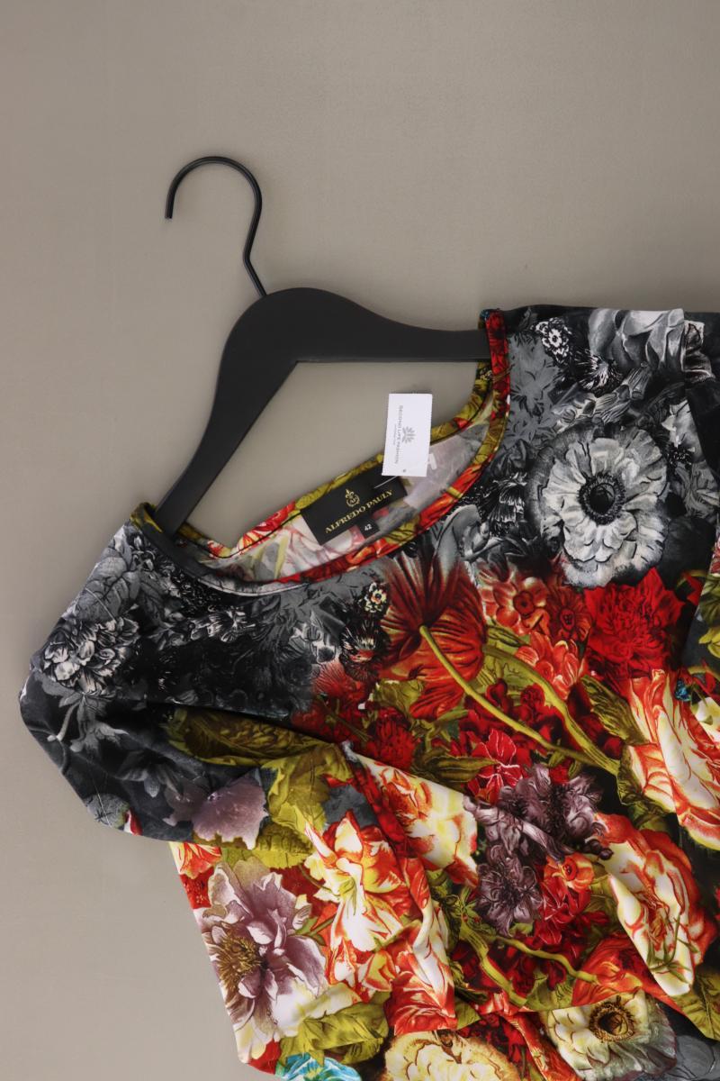 Alfredo Pauly Printshirt Gr. 42 mit Blumenmuster Langarm mehrfarbig