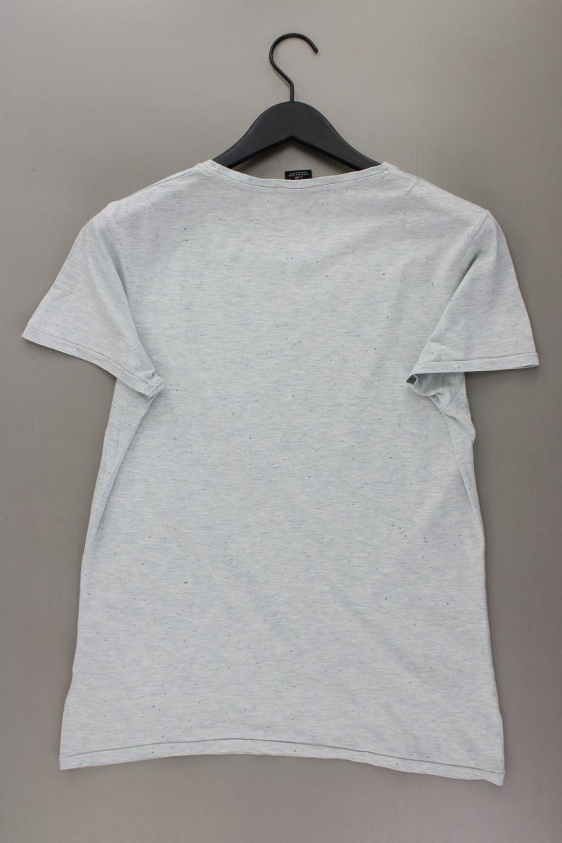 Scotch & Soda Printshirt für Herren Gr. S Kurzarm blau