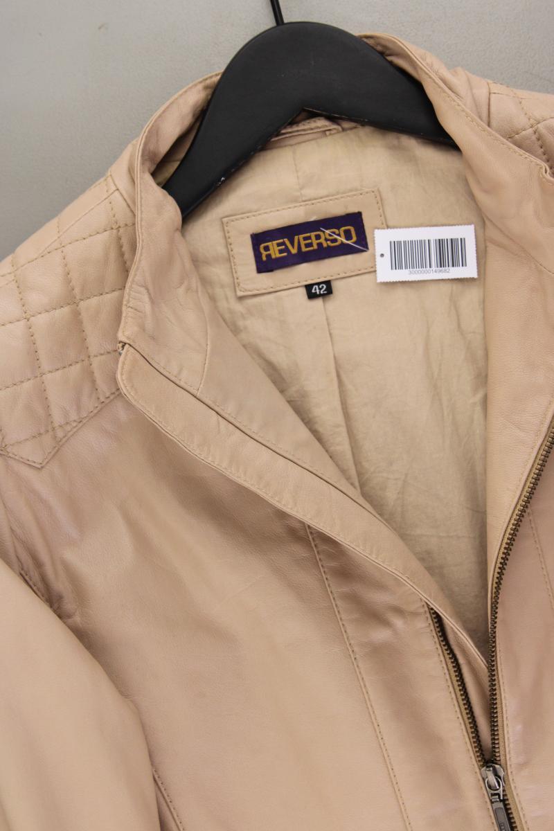 Reverso Lederjacke Gr. 42 creme