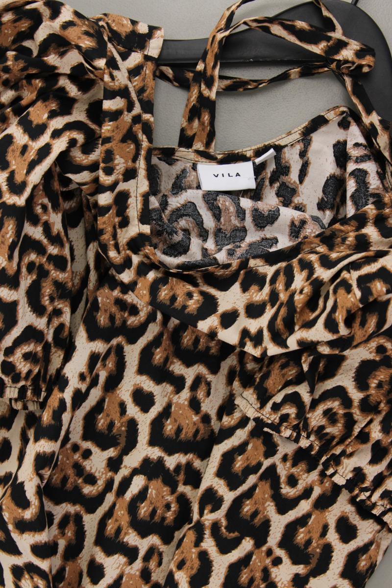 Vila Classic Bluse Gr. 42 3/4 Ärmel braun aus Baumwolle