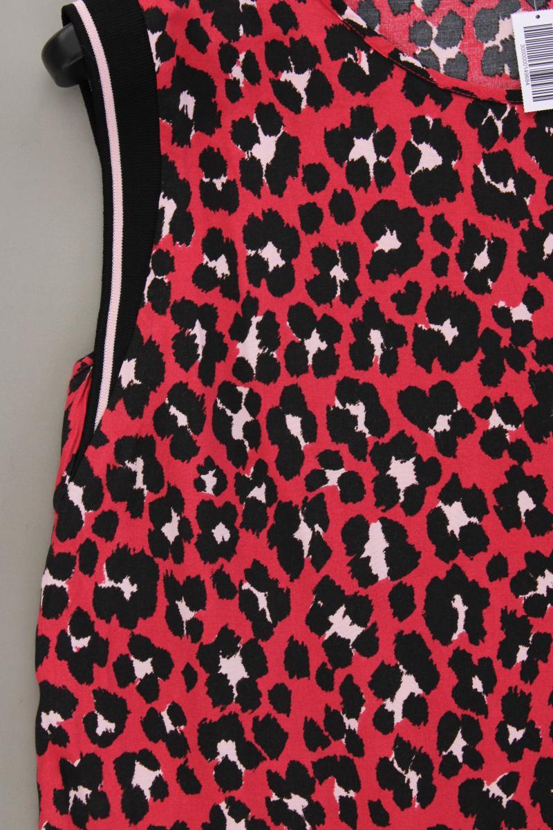 edc by Esprit Ärmellose Bluse Gr. XL mit Tierdruck rot